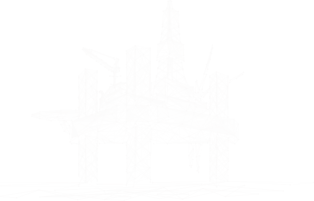 White oil rig vector